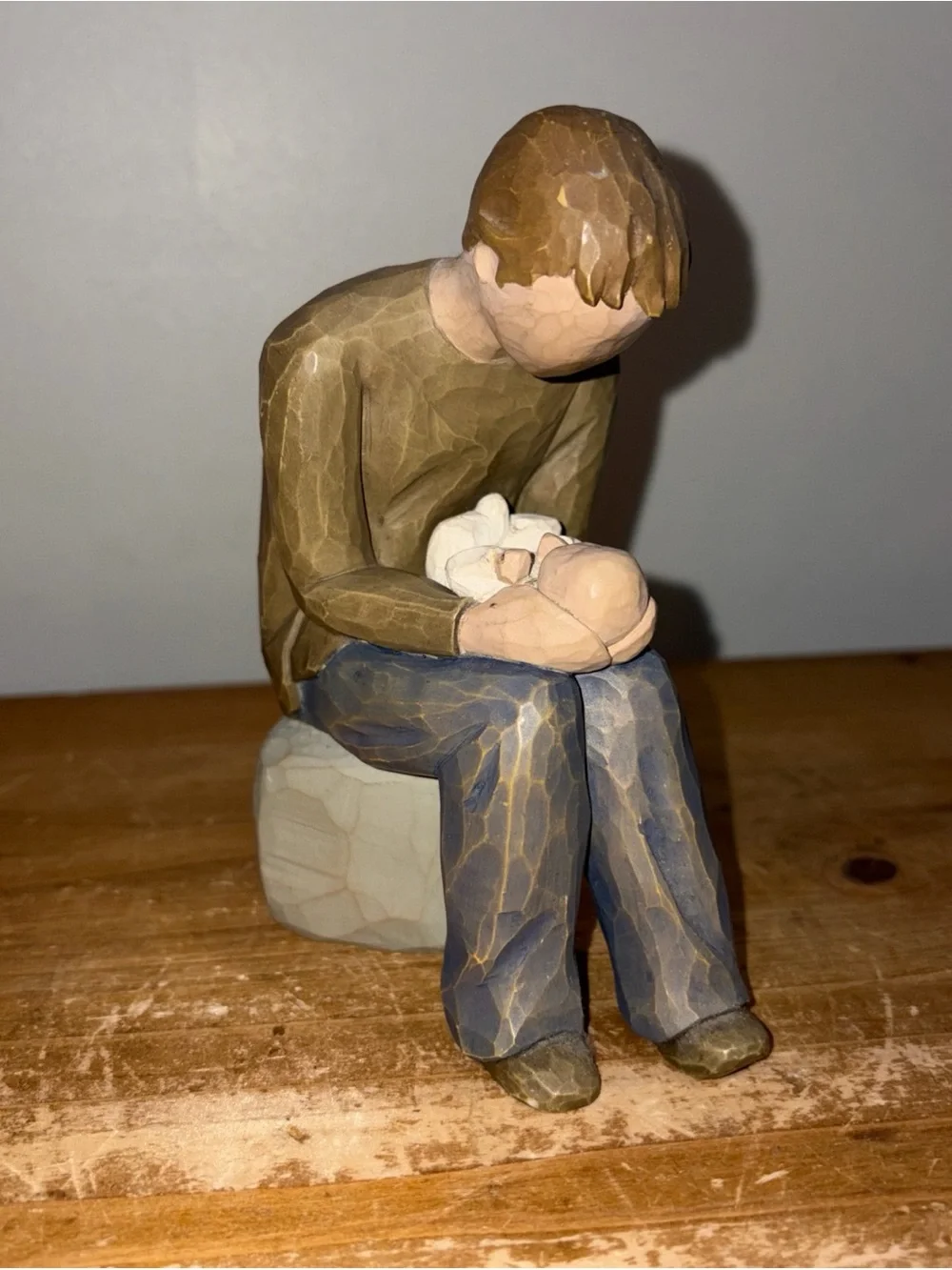 Willow Tree Figurine New Dad 2004 Demdaco DAD & BABY Artist Susan Lordi